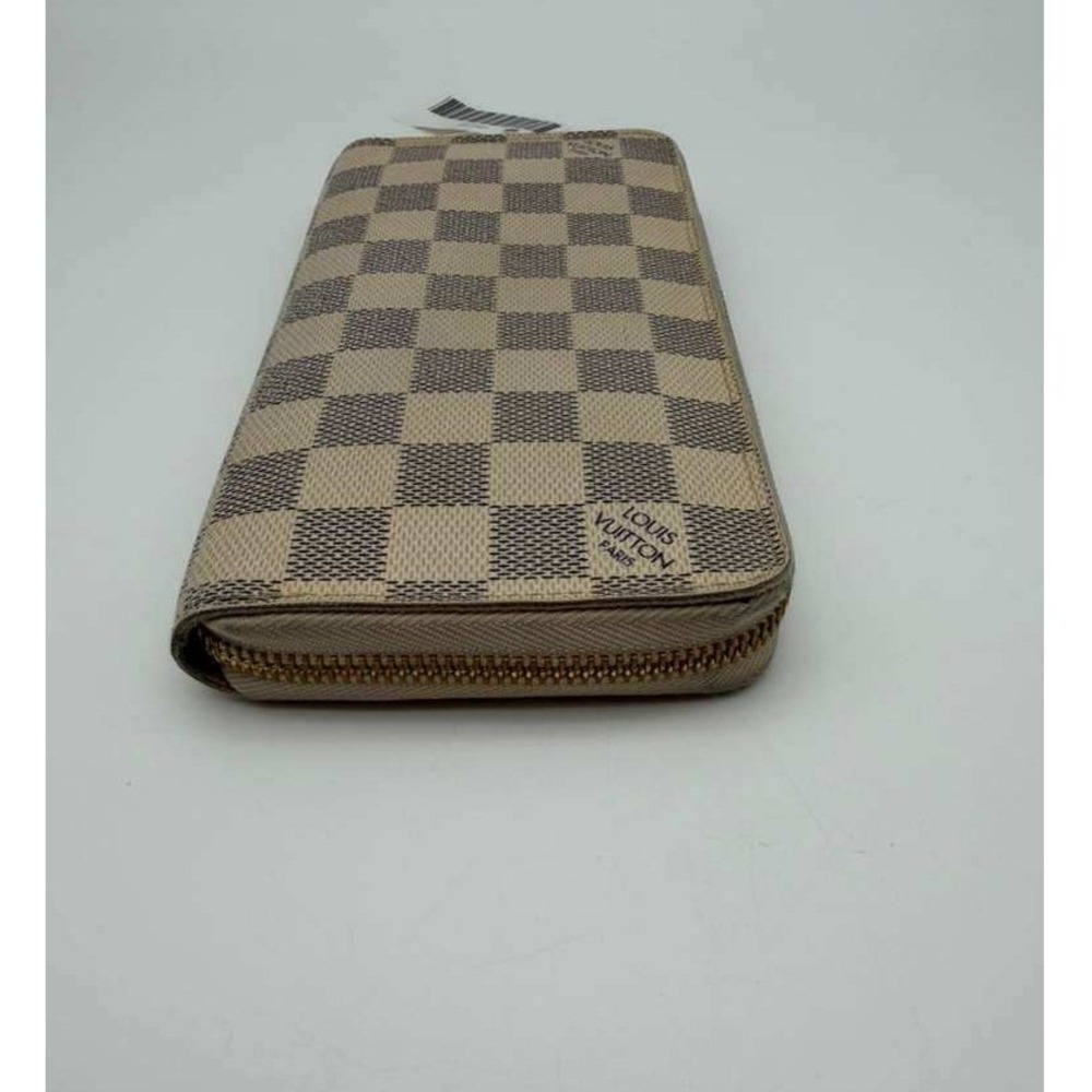 Louis Vuitton Damier Azur Zippy Wallet Long Zip Around Beige Auth - Picture 3 of 10